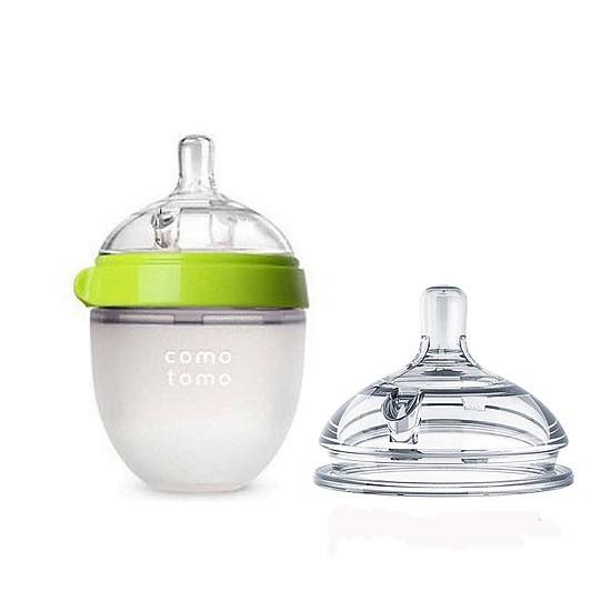 Bình Sữa Comotomo 150ml/250ml Núm Silicon Siêu Mềm hàng chính hãng cho bé