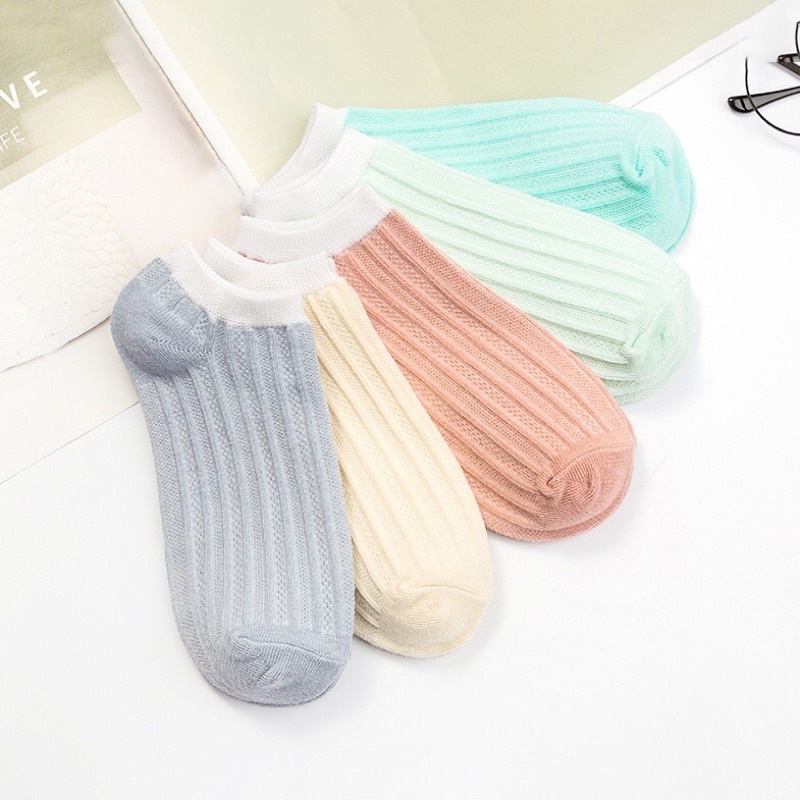 [TonaShoe] Vớ Cổ Ngắn Unisex Cotton Co Giãn Hút Mồ Hôi, Khử Mùi Êm Chân Phù Hợp Cho Mọi Loại Giày