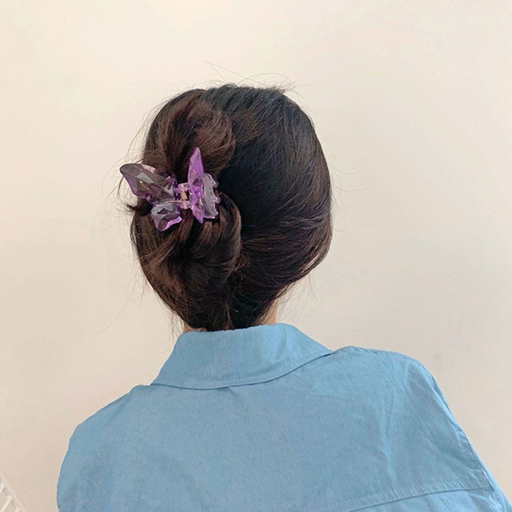 CLEOES Kẹp Tóc Càng Cua Trong Suốt Nhiều Màu Thời Trang Cho Nữ