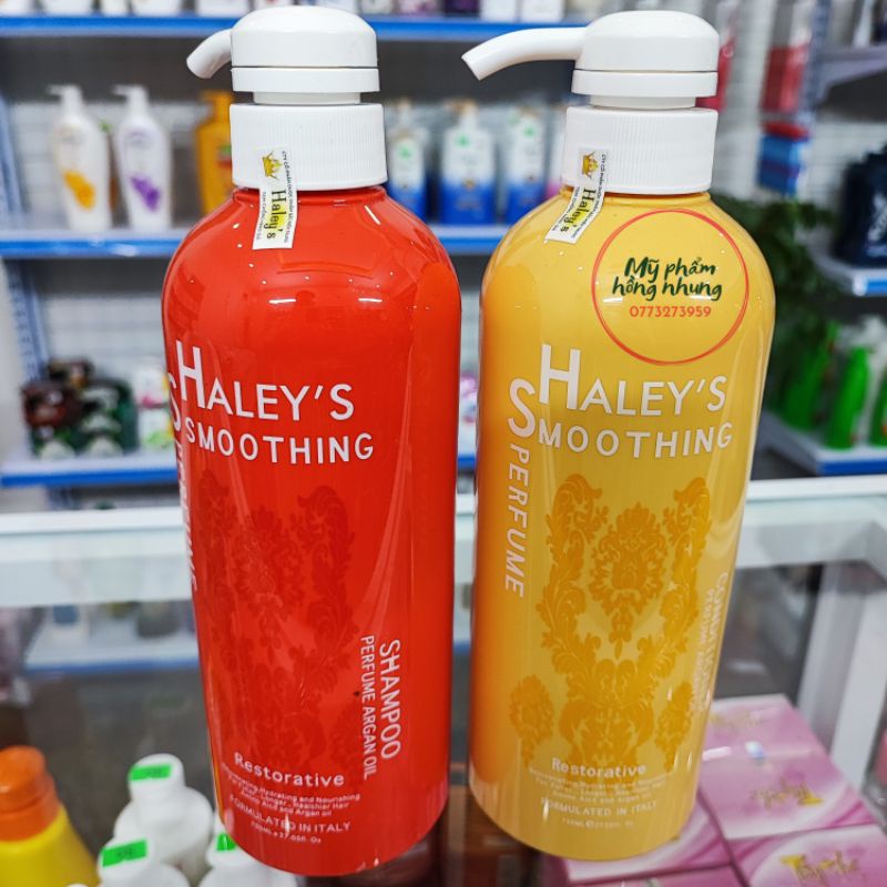 Bộ Dầu gội & dầu xả Haley's, dầu gội chống lão hóa và phục hồi tóc 750ml