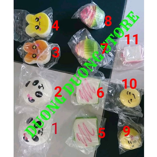 ĐỒ CHƠI SQUISHY MINI NHIỀU MẪU