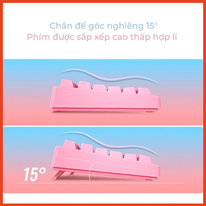 Bàn Phím Máy Tính Có Dây K200 YINOIAO Giả Cơ LED Xuyên Chữ Dùng Văn Phòng, Choi Game Cực Đã