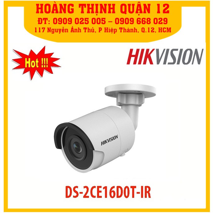 Camera quan sát HIKVISION 2.0 modell DS-2CE16D0T-IR (HD-TVI 2M)