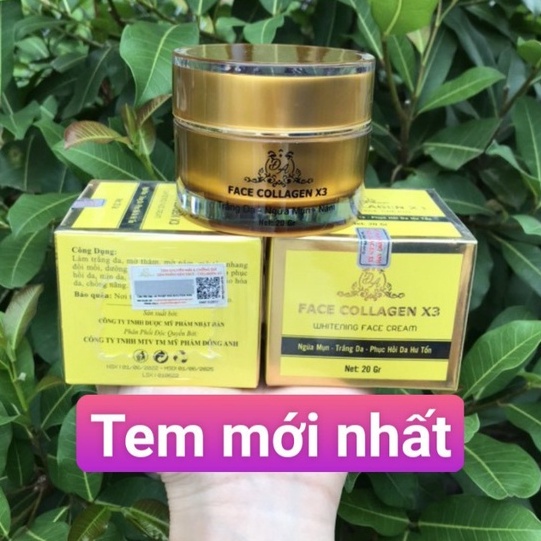 Kem face collagen x3 chính hãng
