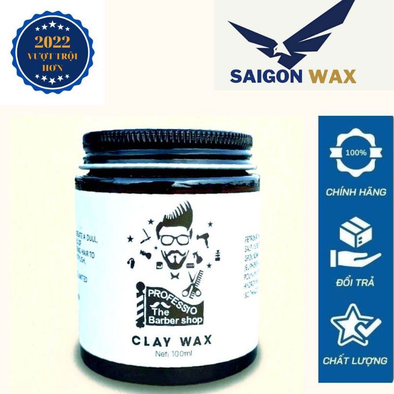 Sáp vuốt tóc nam CLAY WAX, Sáp khô tạo kiểu giữ nếp tóc