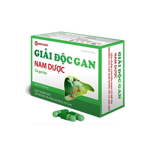 Giải Độc Gan Nam Dược Cà Gai Leo – Giúp hạ men gan, bảo vệ gan, ngừa viêm gan, xơ gan