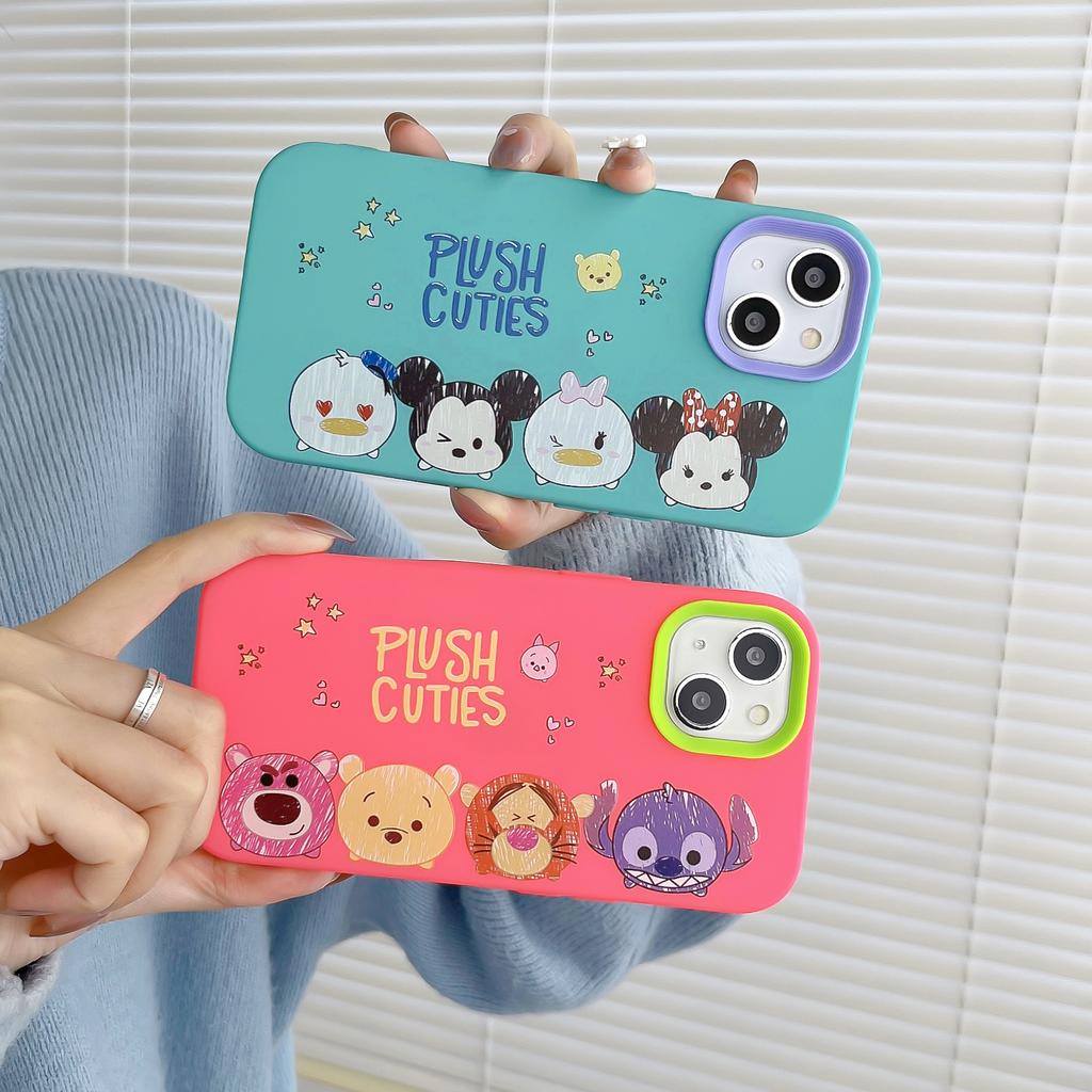 Ốp Điện Thoại in Hình Mickey Minnie 3 Trong 1 Cho IPhone 13 12 11 7Plus X XS XR XSMAX