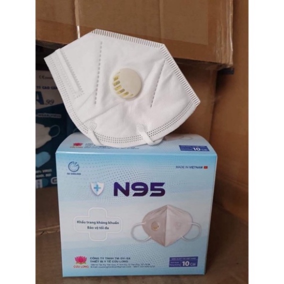 Khẩu trang y tế N95, khẩu trang kháng khuẩn ,có van thở chống bụi cao cấp, sử dụng nhiều lần hộp 10 cái N95 VAN Shop Hải | BigBuy360 - bigbuy360.vn