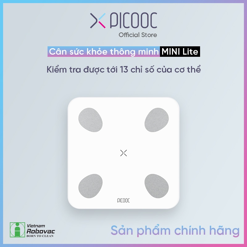 Cân Điện Tử Thông Minh PICOOC Mini Lite - Phiên bản Quốc Tế - APP TIẾNG VIỆT - Đo 13 chỉ số cơ thể - Hàng Chính Hãng