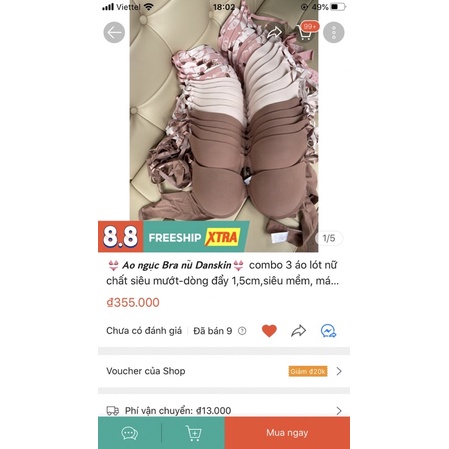 Áo ngực xuất dư cao cấp các hiệu Danskin, Primark, Vic.toria Secret