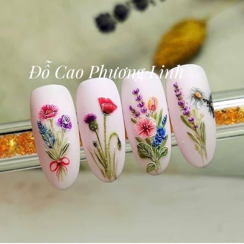 Màu nước set 36 màu hàng chính hãng, màu vẽ nail có tặng kèm full set cọ