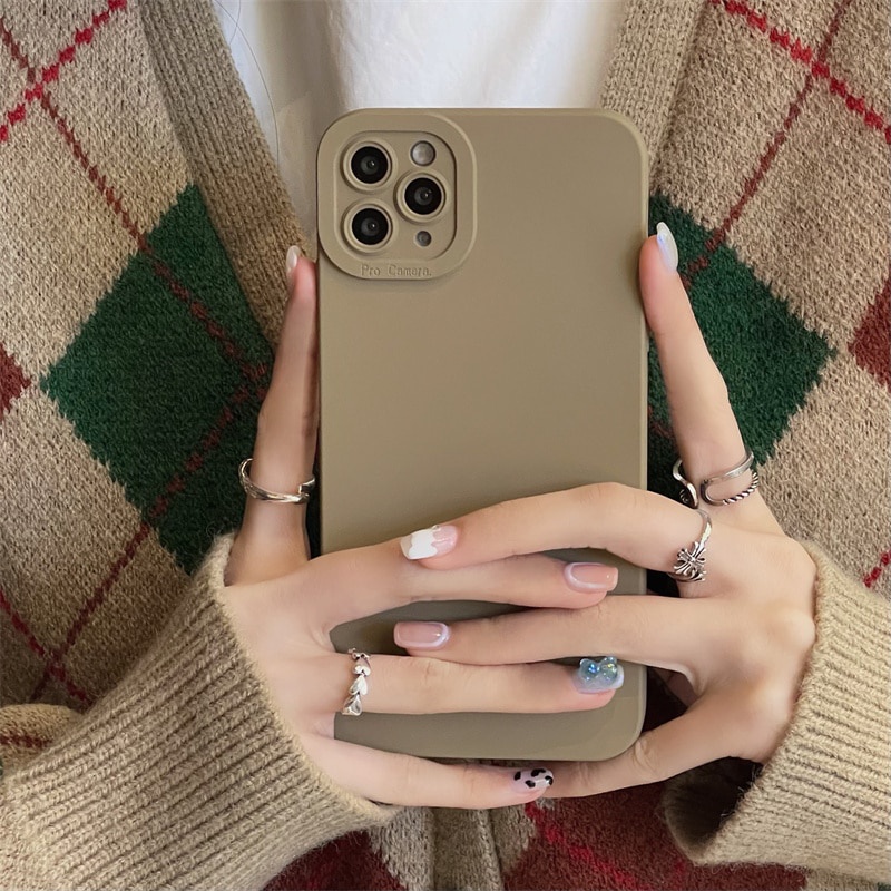 Ốp điện thoại silicon mềm bảo vệ camera thích hợp cho iPhone 13 12 11 Pro Max X XR XS Max 7 8 Plus SE 2020