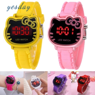 Đồng Hồ Điện Tử Đa Năng Chống Nước Hình Hello Kitty Cho Bé Gái
