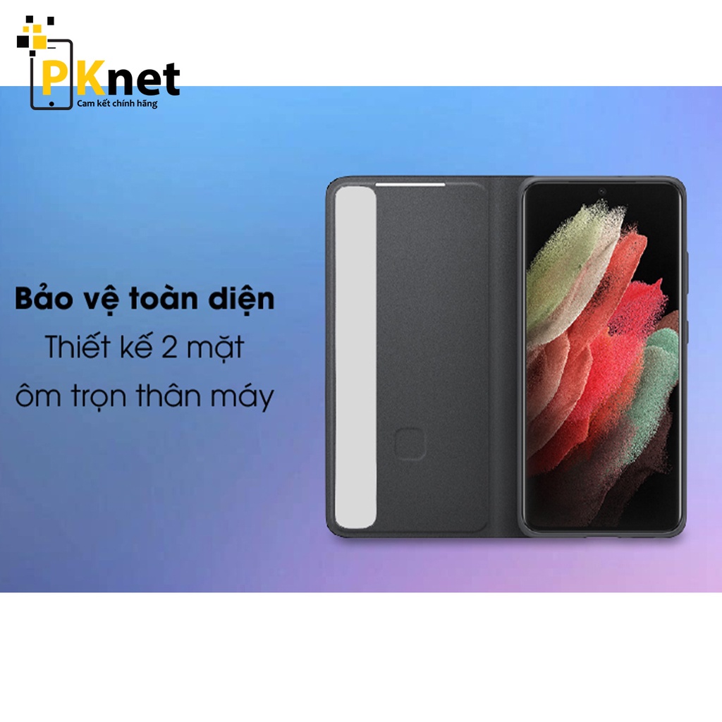 Bao da S21 Ultra/ S21 Smart Clear View Chính hãng Samsung Việt Nam - Fullbox, Nguyên Seal [Bảo hành 6 tháng lỗi 1 đổi 1]
