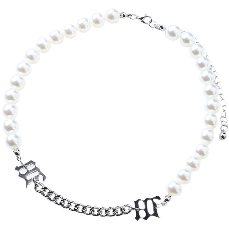 Vòng cổ chuỗi ngọc trai phong cách Âu Mỹ dành cho nam và nữ