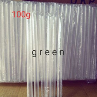 100g (1 lạng) Ống hút trà sữa trân châu ống hút sinh tố Bọc Màng Trong/Đen