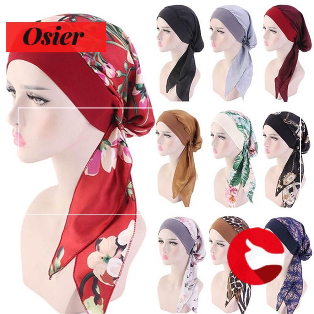 Nón Turban Co Giãn In Họa Tiết Phong Cách Thời Trang Dành Cho Nữ