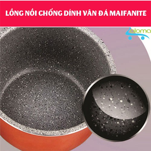 Nồi cơm điện 1.8L chống dính bằng vân đá Maifanite Aulux LS-18A1