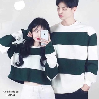 Áo đôi kẻ ngang (1 đôi gồm 2 áo )-kT