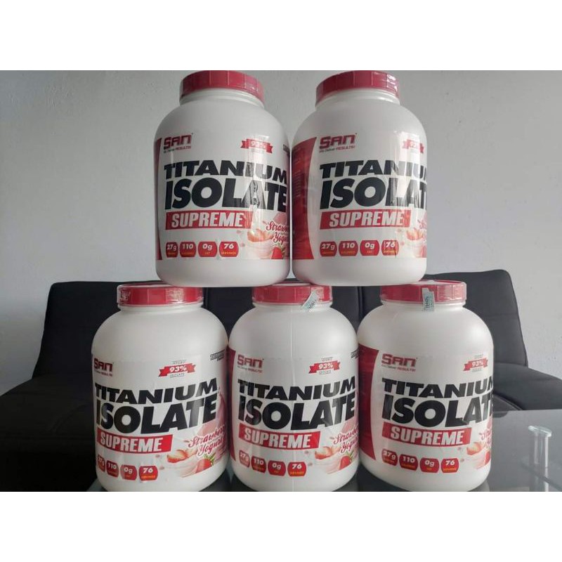 [Chính Hãng] S.A.N Titanium Whey Isolate Supreme - Protein tinh khiết đẳng cấp - Tặng kèm bình lắc