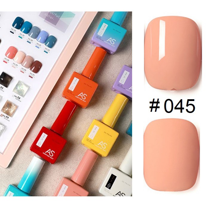 Sơn Gel AS chai Vuông mẫu mới Mã VM 41.45 ( Cam Kết Chính Hãng _ chọn màu tự do hơn 2000 màu)