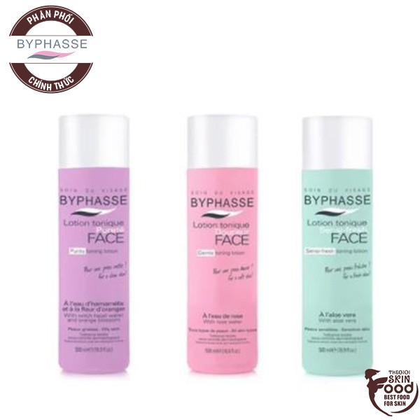 Nước hoa hồng làm sạch ẩm Mịn Da Byphasse Lotion Tonique Douceur Face 500ml