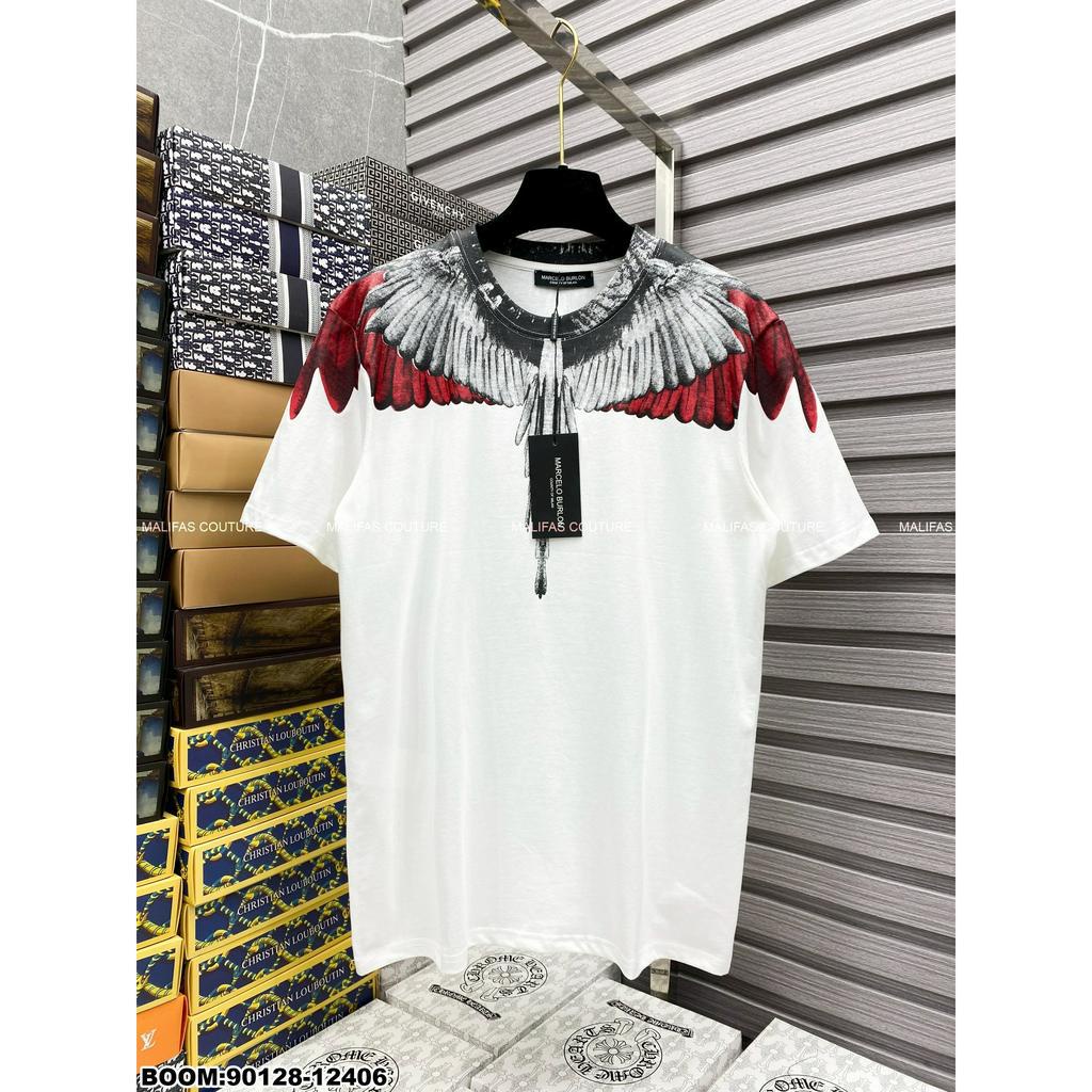 🔥Hot🔥Áo thun Marcelo Burlon cánh đỏ thiết kế hot trend Nam nữ New 2023