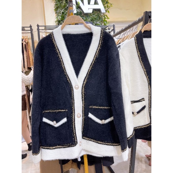 Áo cardigan len lông