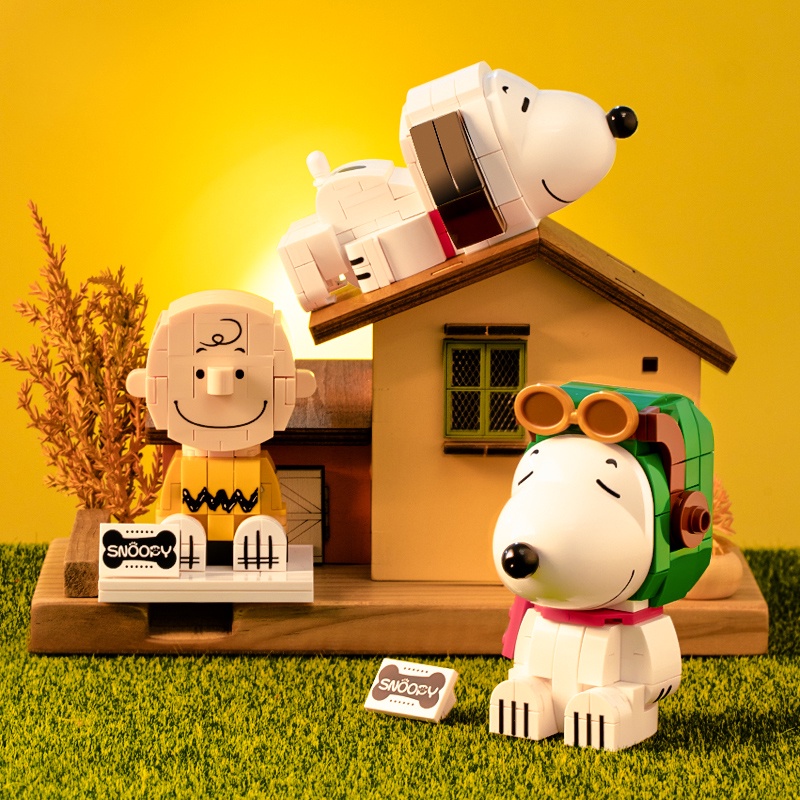 Đồ chơi lắp ráp SLUBAN mô hình chú chó snoopy cho bé