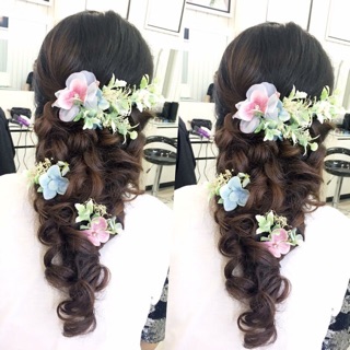 Bộ hoa cài tóc cô dâu