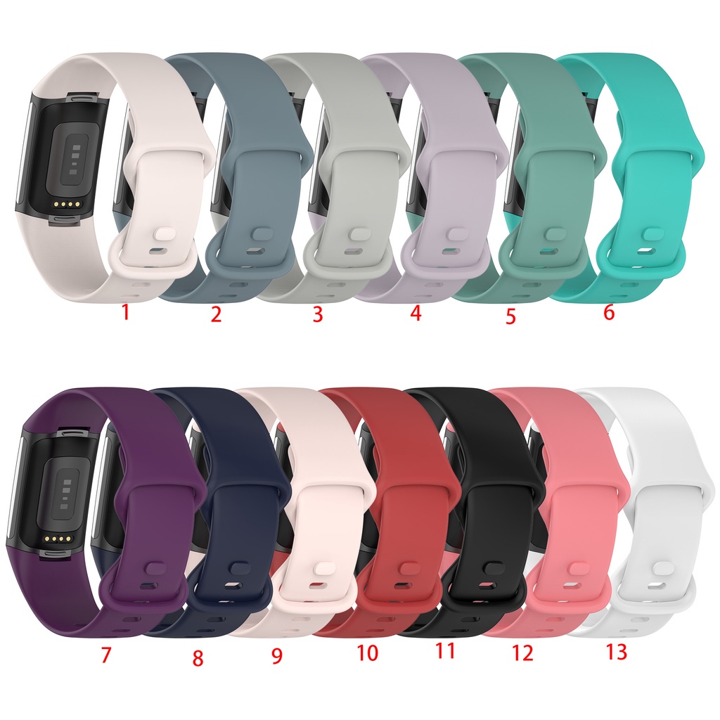 Dây đeo silicon mềm cho đồng hồ thông minh Fitbit Charge 5