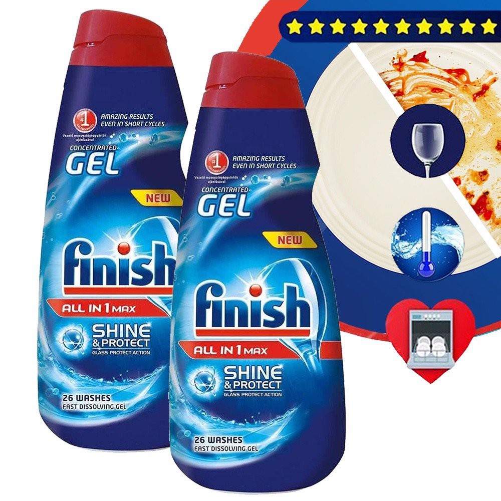 [HCM] Gel rửa chén bát - Finish Classic Power Gel 1.5L Nhập Khẩu Chính Hãng