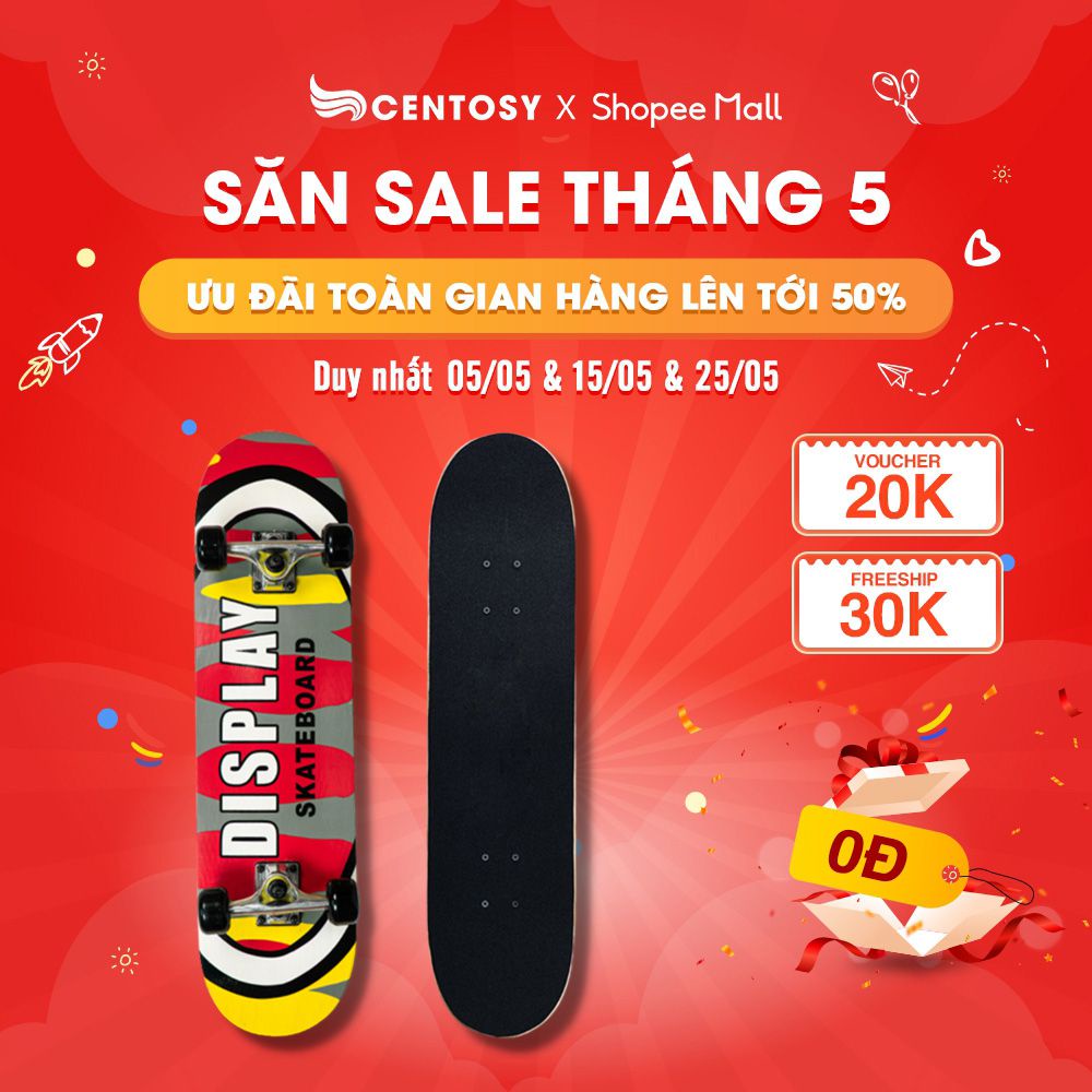 Ván Trượt Người Lớn Giá Rẻ - Bensai Skateboard 16 - In Hình Phong Cách, Mặt Nhám Chống Trơn