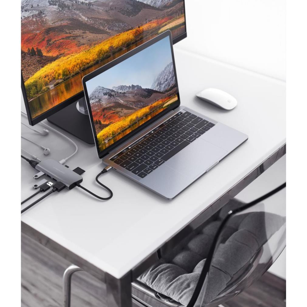 cổng chuyển chính hãng HyperDrive Power 9in1 Usb - C for Macbook, Ultrabook