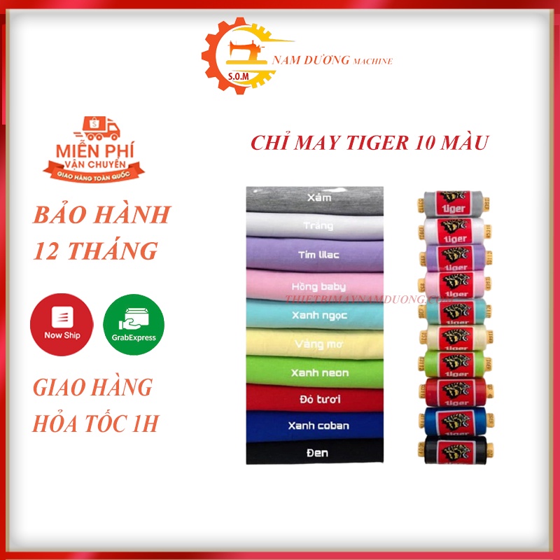 Chỉ may tiger đẹp nhiều màu 400m &gt; Chỉ may quần áo