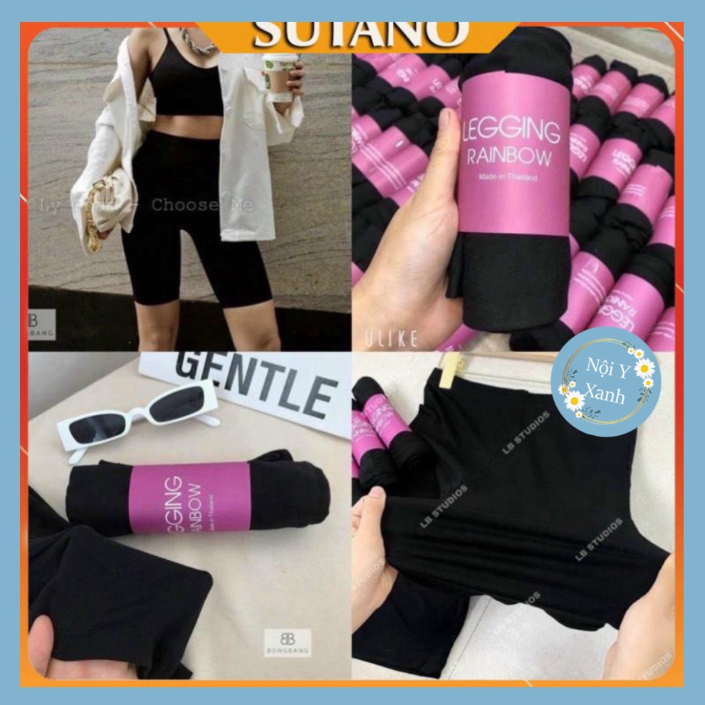 Quần legging ngố đùi cuộn tím con dãn dày dặn siêu Hot 2022 Q318 nội y xanh chất đẹp giá tốt