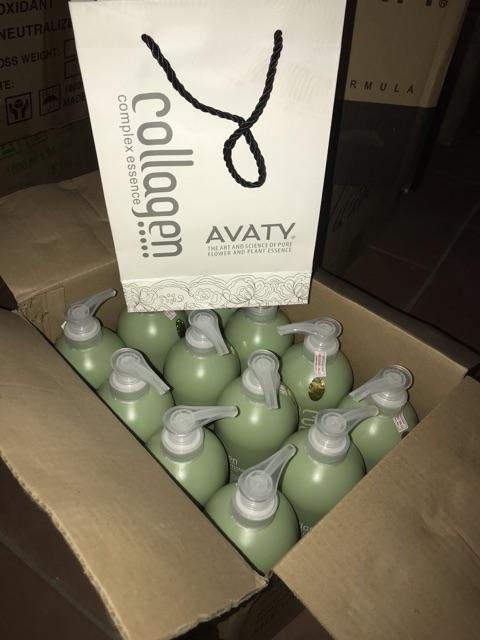 Dầu gội&xả colagen Avaty phục hổi tóc hư tổn 500ml