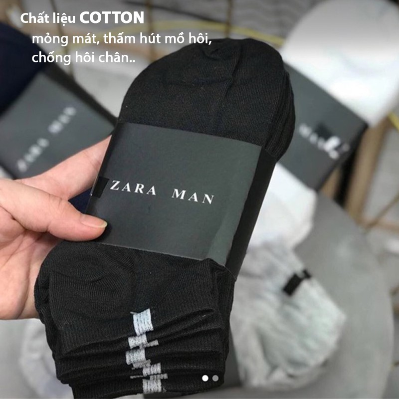 Tất vớ nam nữ cổ ngắn Zara Man mã TT70 đẹp Cao Cấp Freesize kiểu Tất chân thấp cổ [Deal 1k]