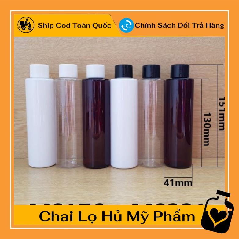 Chai Chiết Mĩ Phẩm ❤ TOP GIÁ RẺ ❤ Chai nhựa pet Nắp Vặn đen 150ml,200ml,250ml chiết mỹ phẩm , , phụ kiện du lịch