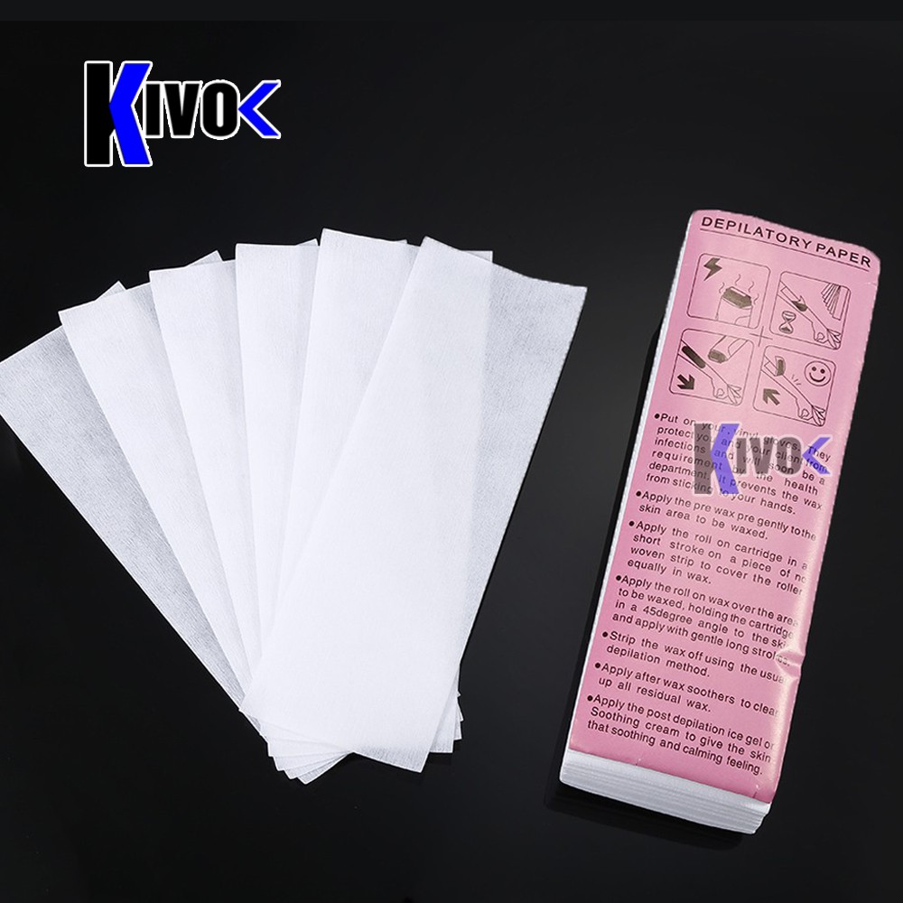 Giấy Tẩy Lông Chân Tay Nách - Miếng Triệt Lông 100 tờ Depilatory Paper