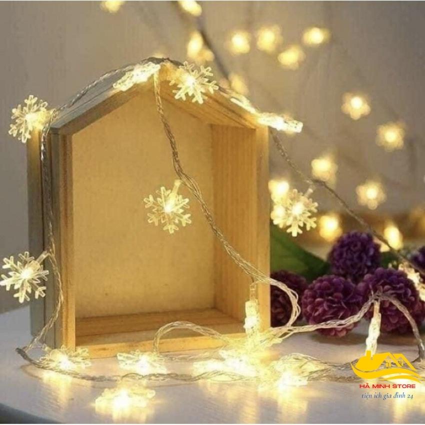 Đèn trang trí hình bông tuyết siêu hót cho những ngày noel lễ tết đèn led hình hoa tuyết Hà Mình Store