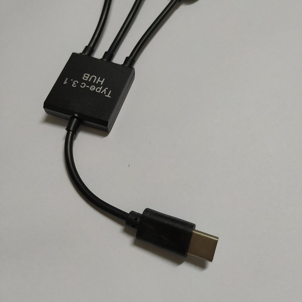Bộ chuyển đổi dữ liệu 3 trong 1 chuyển từ cổng USB type C sang lỗ cắm OTG tiện dụng