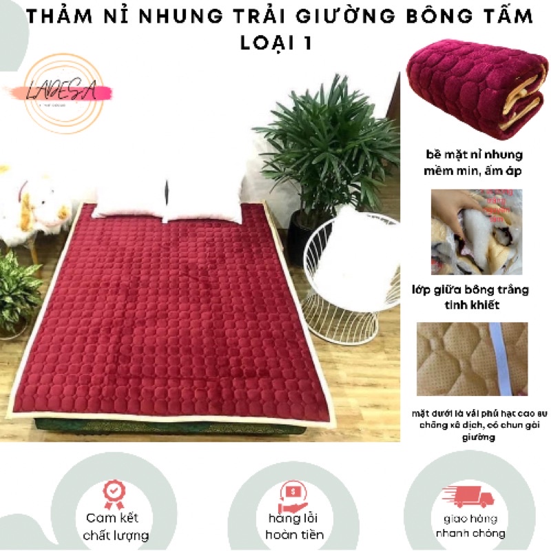 THẢM NỈ NHUNG trải giường trải sàn lông cừu ấm áp, mềm mịn