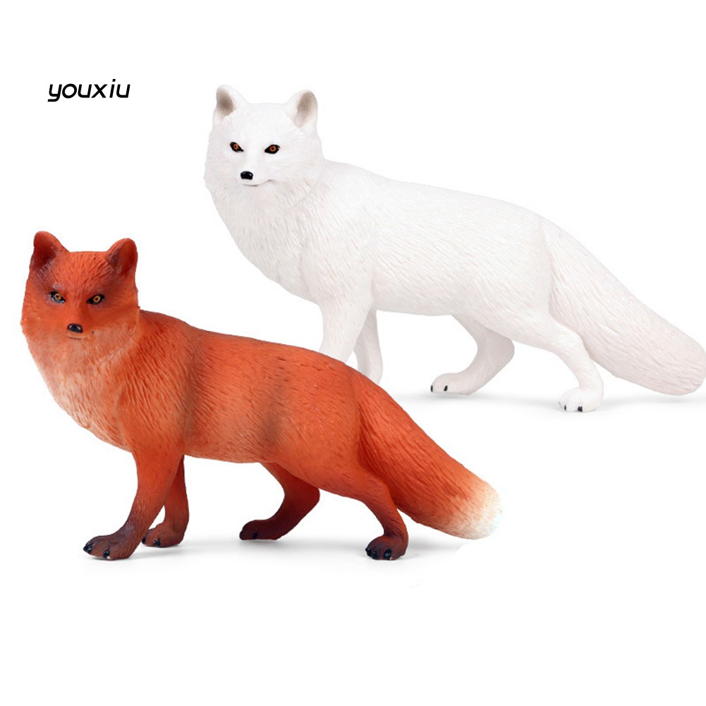 Mô hình đồ chơi hình con cáo bằng nhựa PVC trang trí