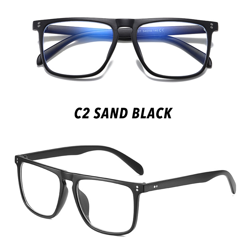 Kính râm gọng vuông chống ánh sáng xanh phong cách thời trang cho nam