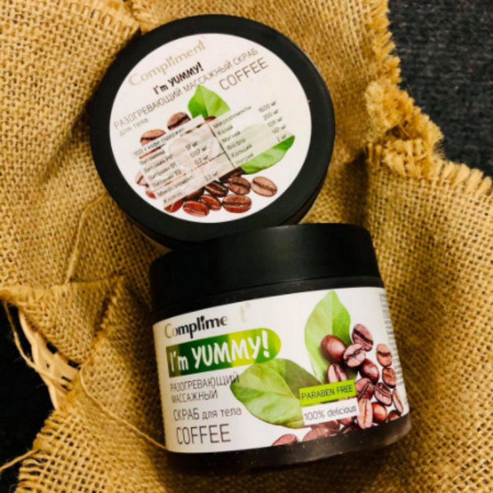 Tẩy tế bào chết body cafe I’M YUMMY hàng Nga chính hãng thơm socola cho da mềm mại hỗ trợ tiêu mỡ xấu trên da | BigBuy360 - bigbuy360.vn