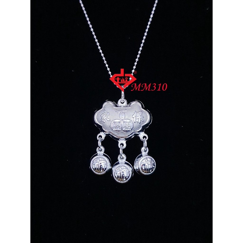 Mặt Kèm Dây Chuyền Khóa Trường Mệnh Bạc 925
