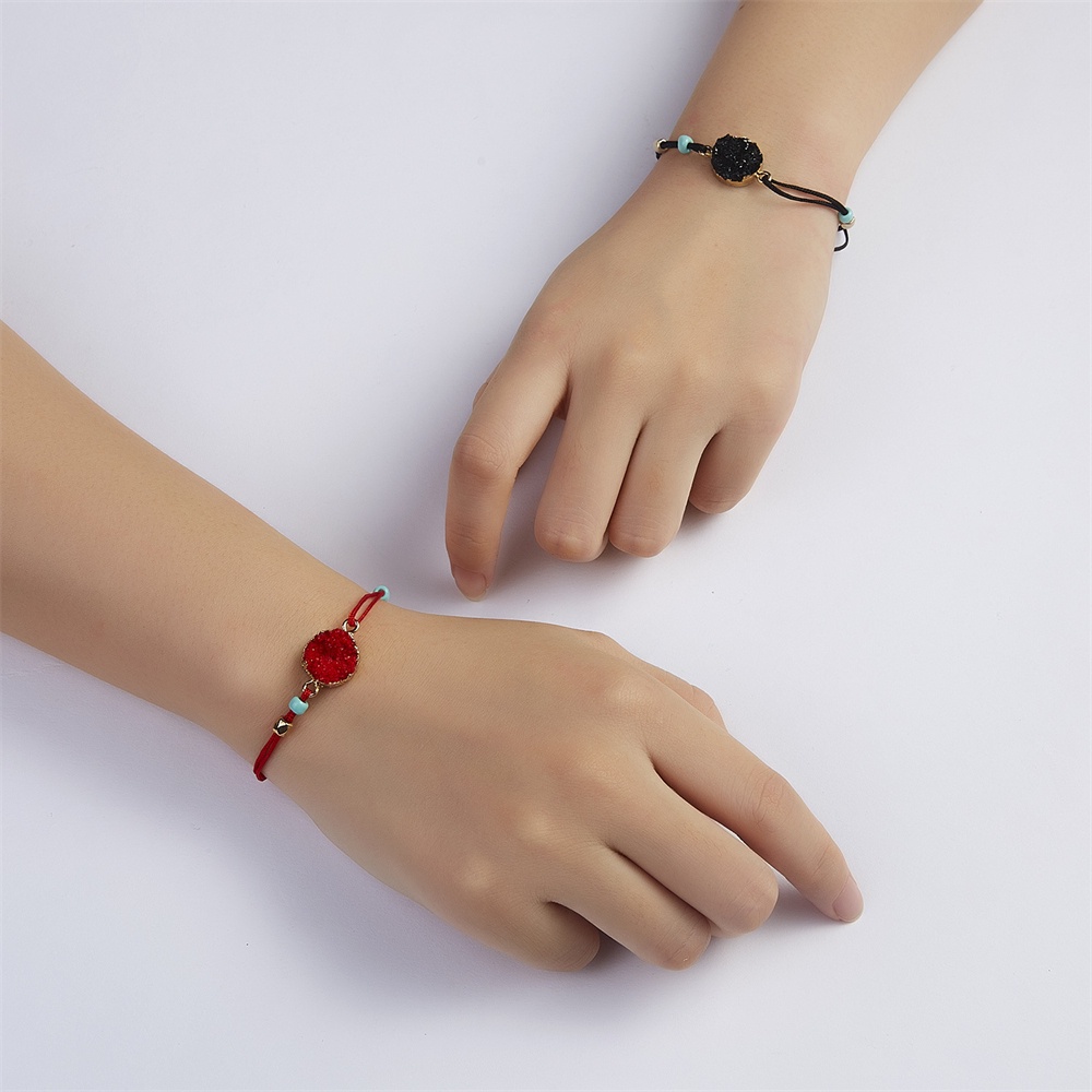 Vòng Tay Dây Bện Thủ Công Nhiều Màu Sắc Có Thể Điều Chỉnh Phong Cách Boho Cho Nữ