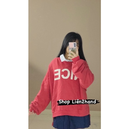Sweater 2hand nỉ siêu xinh