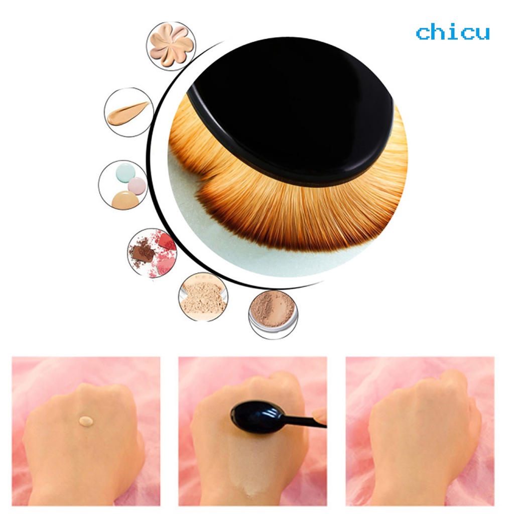 [Hàng mới về] Cọ tán kem nền đầu hình bầu dục mềm mại chuyên dụng dành cho salon